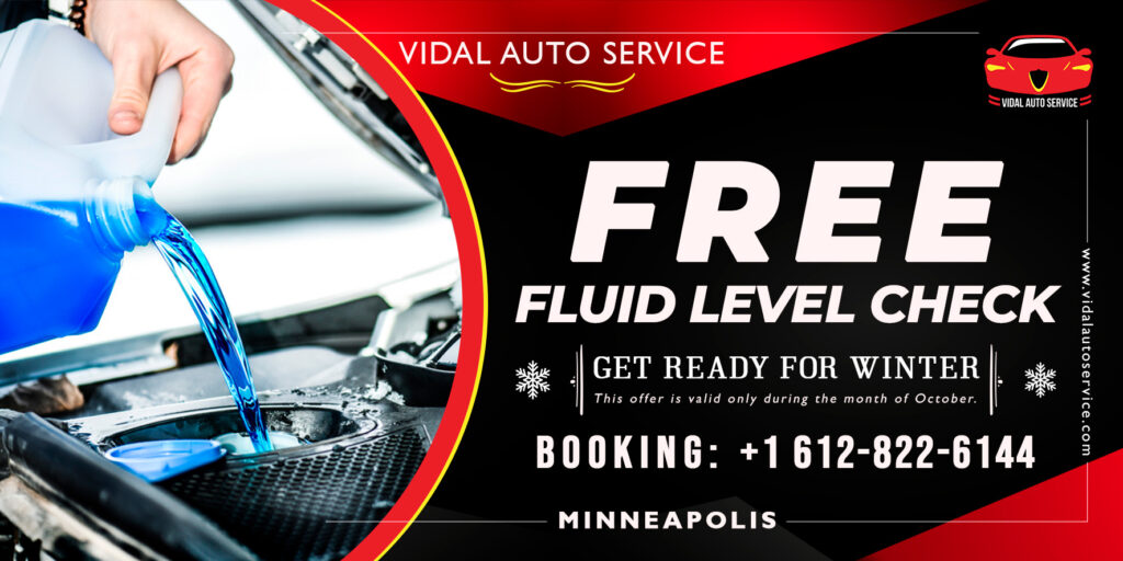 Free Fluid Level Check at Vidal Auto