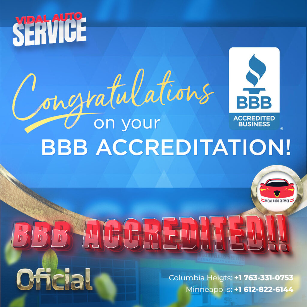 Vidal Auto Service is BBB Accredited